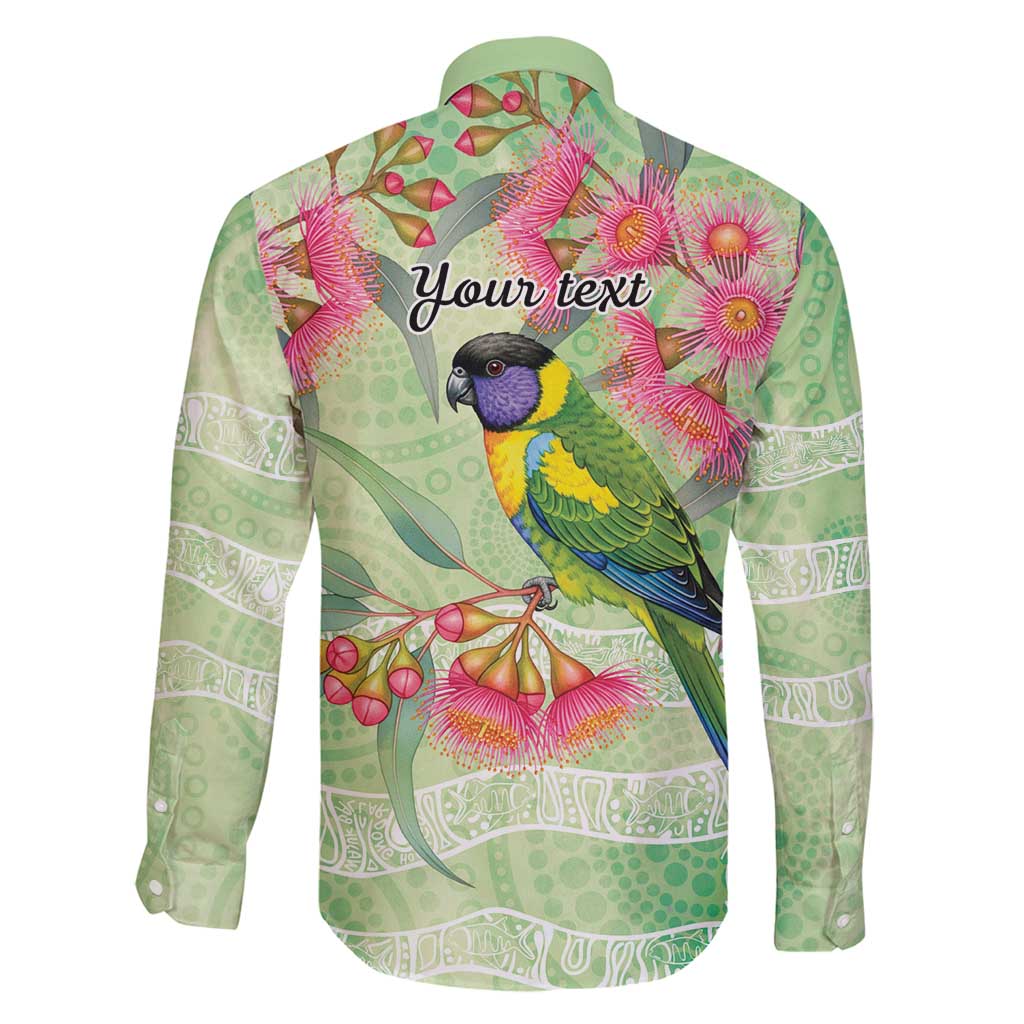 Australian Rainbow Lorikeet and Eucalyptus Family Matching Off Shoulder Short Dress and Hawaiian Shirt Spirit of Aussie Aboriginal Dot Art - Aussie Hoodie