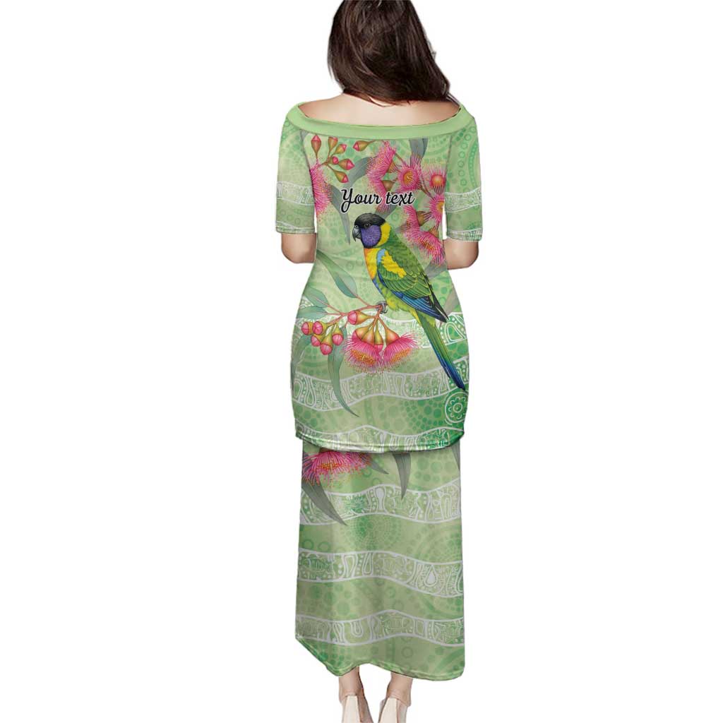 Australian Rainbow Lorikeet and Eucalyptus Family Matching Puletasi and Hawaiian Shirt Spirit of Aussie Aboriginal Dot Art - Aussie Hoodie