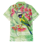 Australian Rainbow Lorikeet and Eucalyptus Family Matching Summer Maxi Dress and Hawaiian Shirt Spirit of Aussie Aboriginal Dot Art - Aussie Hoodie