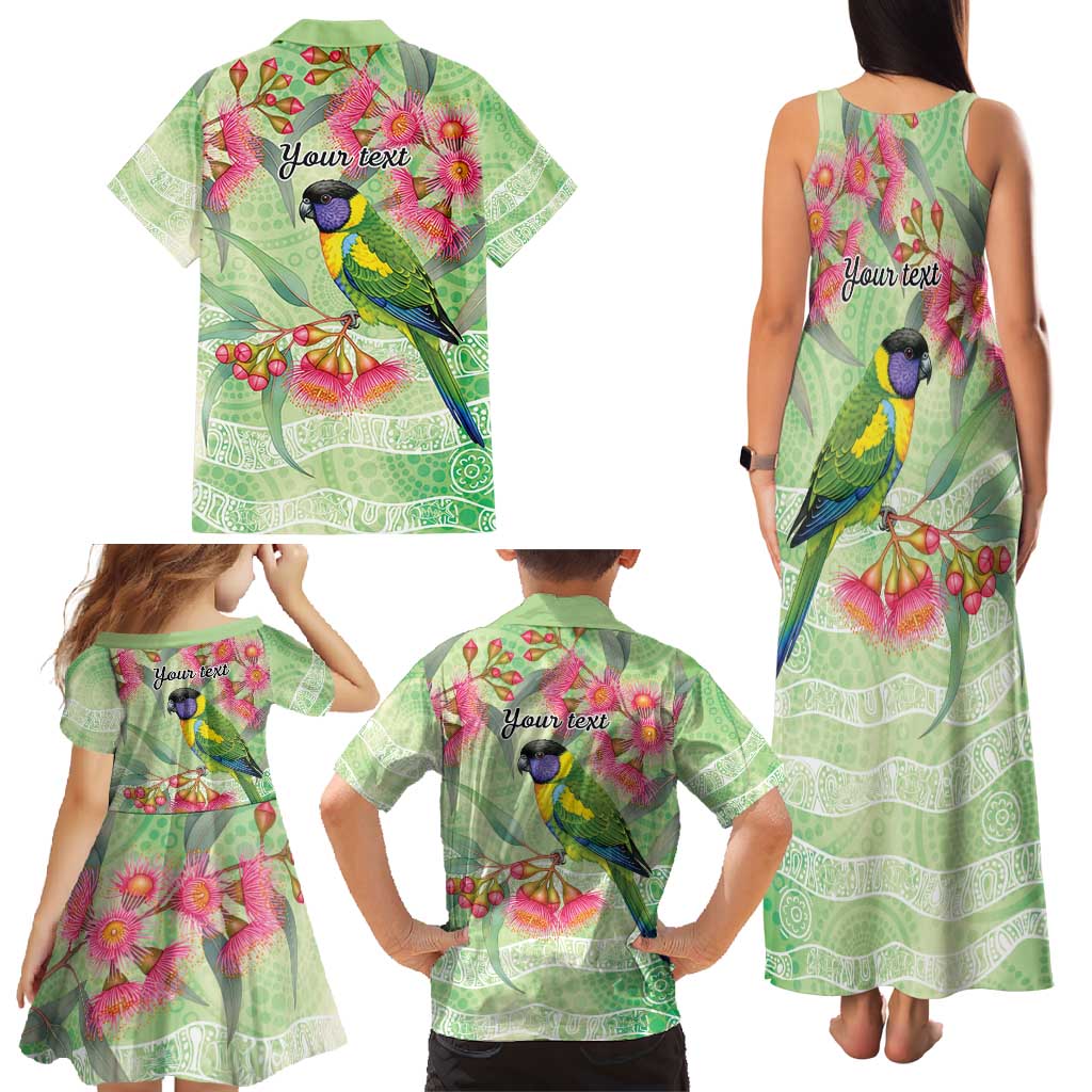 Australian Rainbow Lorikeet and Eucalyptus Family Matching Tank Maxi Dress and Hawaiian Shirt Spirit of Aussie Aboriginal Dot Art - Aussie Hoodie