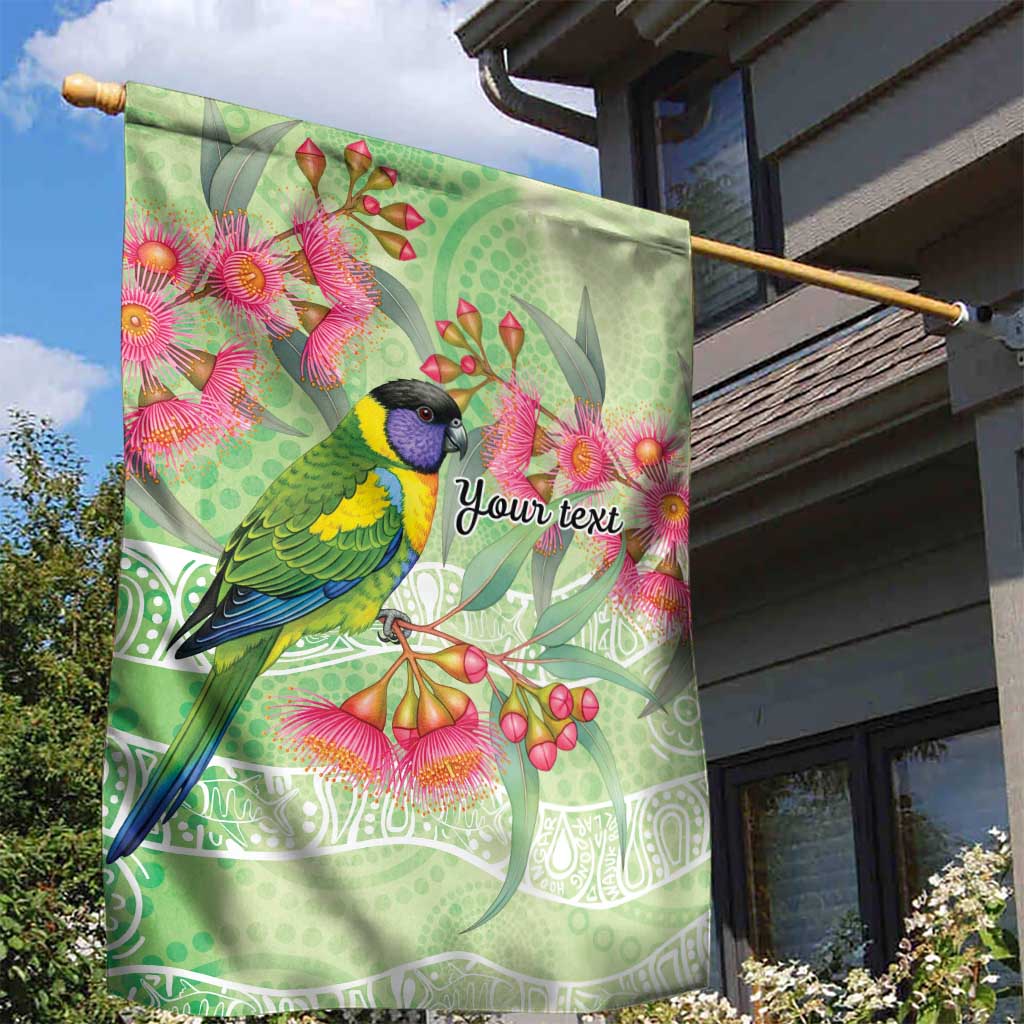 Australian Rainbow Lorikeet and Eucalyptus Garden Flag Spirit of Aussie Aboriginal Dot Art - Aussie Hoodie