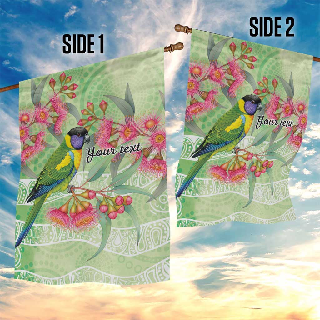 Australian Rainbow Lorikeet and Eucalyptus Garden Flag Spirit of Aussie Aboriginal Dot Art - Aussie Hoodie