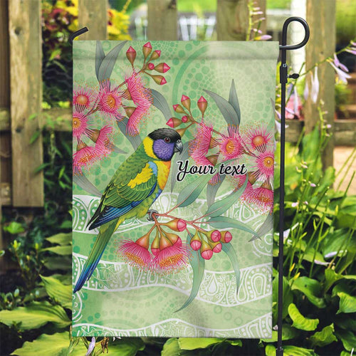 Australian Rainbow Lorikeet and Eucalyptus Garden Flag Spirit of Aussie Aboriginal Dot Art - Aussie Hoodie