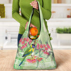 Australian Rainbow Lorikeet and Eucalyptus Grocery Bag Spirit of Aussie Aboriginal Dot Art - Aussie Hoodie