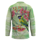 Australian Rainbow Lorikeet and Eucalyptus Hockey Jersey Spirit of Aussie Aboriginal Dot Art - Aussie Hoodie
