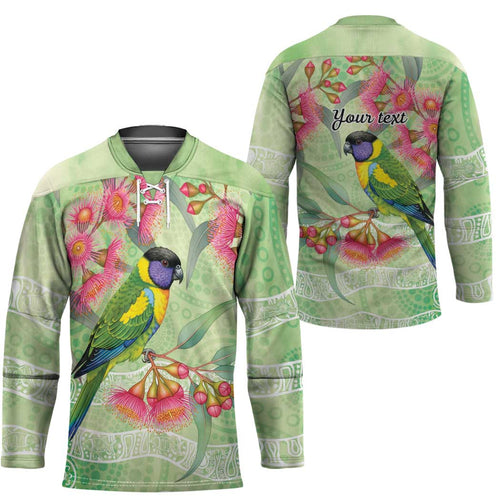 Australian Rainbow Lorikeet and Eucalyptus Hockey Jersey Spirit of Aussie Aboriginal Dot Art - Aussie Hoodie