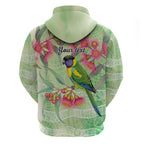 Australian Rainbow Lorikeet and Eucalyptus Hoodie Spirit of Aussie Aboriginal Dot Art - Aussie Hoodie