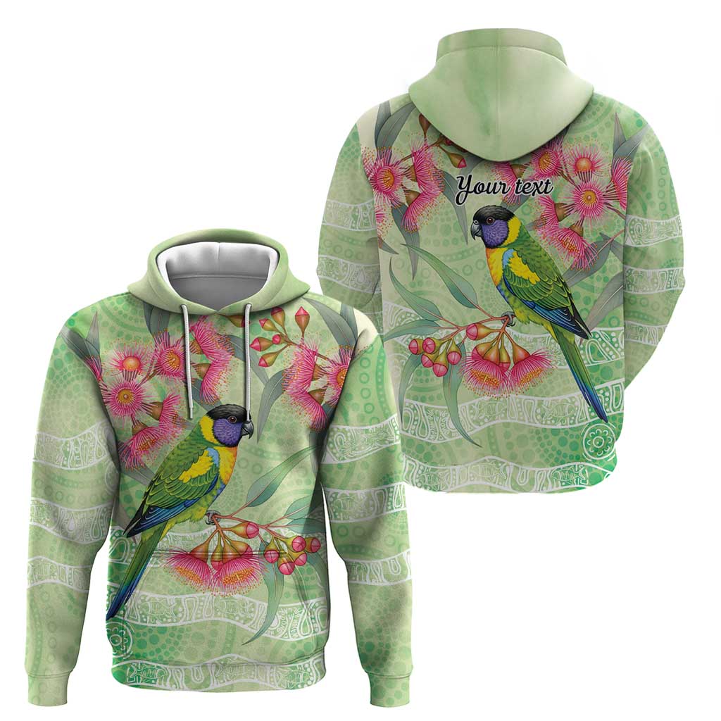 Australian Rainbow Lorikeet and Eucalyptus Hoodie Spirit of Aussie Aboriginal Dot Art - Aussie Hoodie