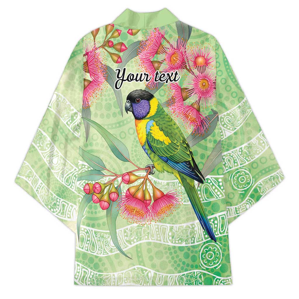 Australian Rainbow Lorikeet and Eucalyptus Kimono Spirit of Aussie Aboriginal Dot Art - Aussie Hoodie