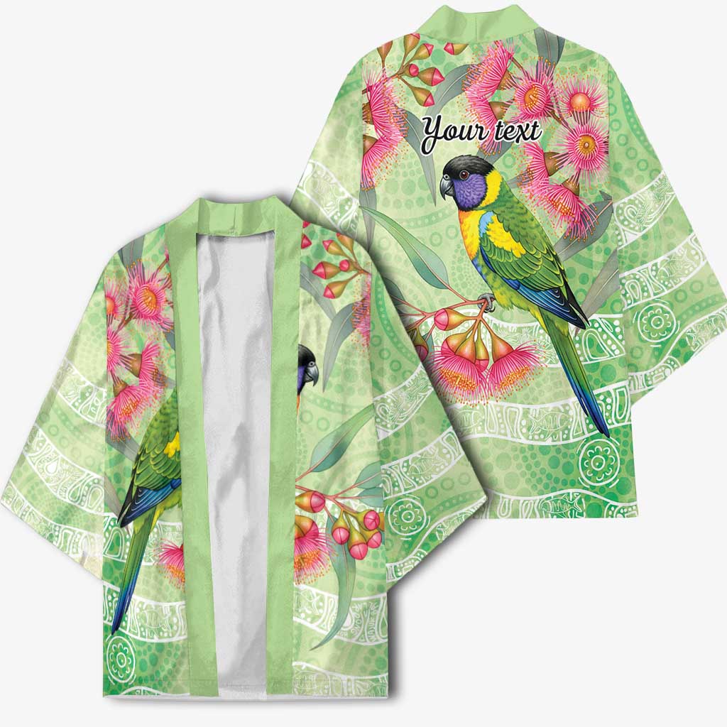 Australian Rainbow Lorikeet and Eucalyptus Kimono Spirit of Aussie Aboriginal Dot Art - Aussie Hoodie