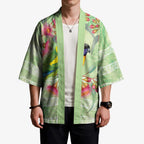 Australian Rainbow Lorikeet and Eucalyptus Kimono Spirit of Aussie Aboriginal Dot Art - Aussie Hoodie