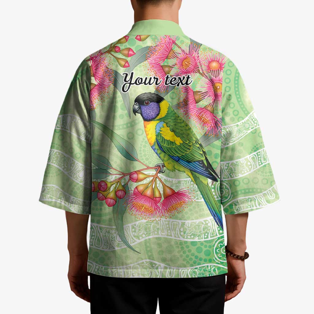 Australian Rainbow Lorikeet and Eucalyptus Kimono Spirit of Aussie Aboriginal Dot Art - Aussie Hoodie