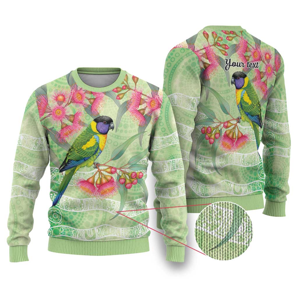 Australian Rainbow Lorikeet and Eucalyptus Ugly Christmas Sweater Spirit of Aussie Aboriginal Dot Art - Aussie Hoodie