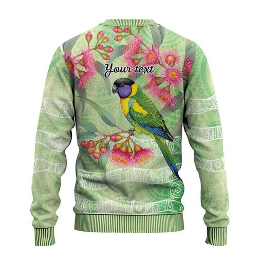 Australian Rainbow Lorikeet and Eucalyptus Ugly Christmas Sweater Spirit of Aussie Aboriginal Dot Art - Aussie Hoodie