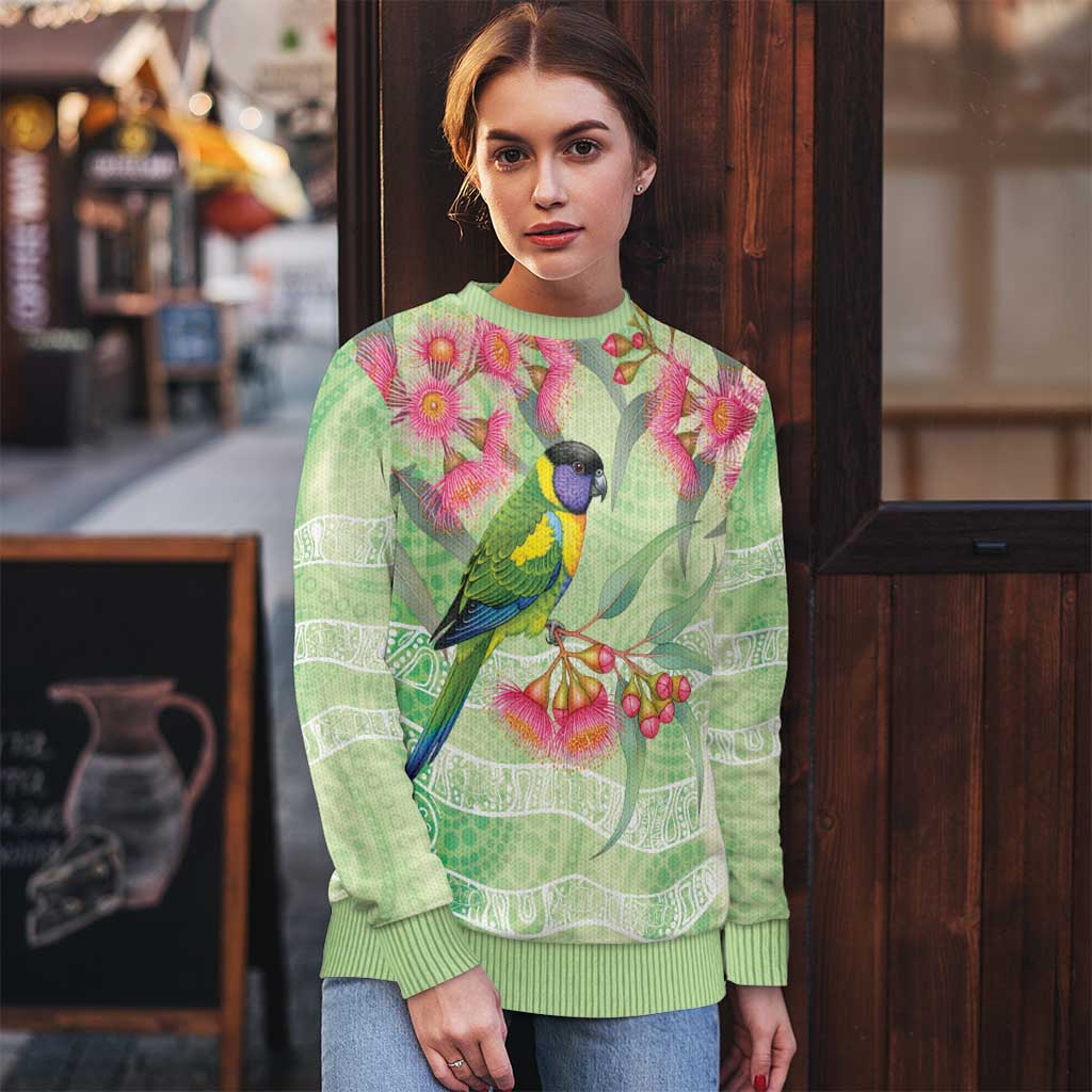 Australian Rainbow Lorikeet and Eucalyptus Ugly Christmas Sweater Spirit of Aussie Aboriginal Dot Art - Aussie Hoodie