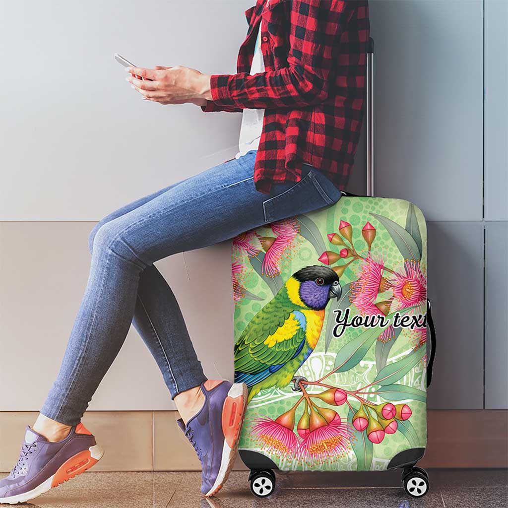 Australian Rainbow Lorikeet and Eucalyptus Luggage Cover Spirit of Aussie Aboriginal Dot Art - Aussie Hoodie