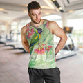 Australian Rainbow Lorikeet and Eucalyptus Men Tank Top Spirit of Aussie Aboriginal Dot Art - Aussie Hoodie