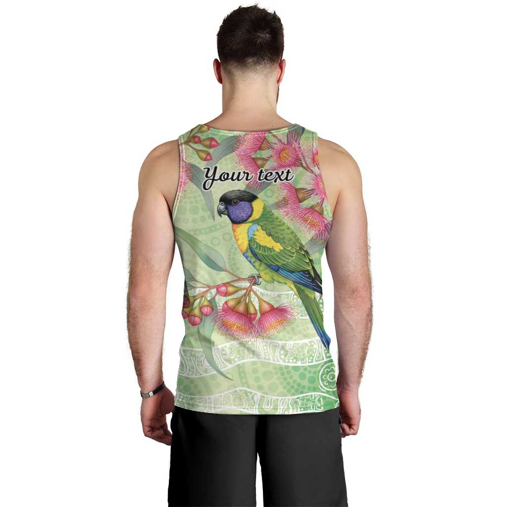 Australian Rainbow Lorikeet and Eucalyptus Men Tank Top Spirit of Aussie Aboriginal Dot Art - Aussie Hoodie