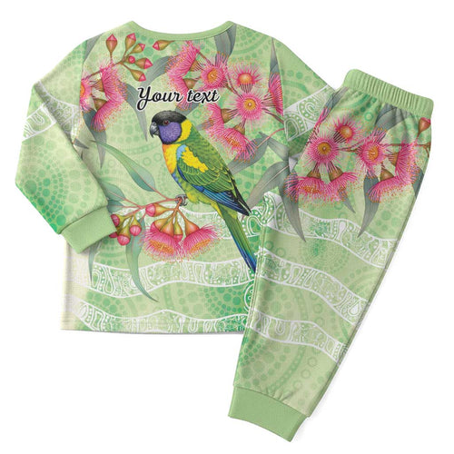 Australian Rainbow Lorikeet and Eucalyptus Christmas Pajama Set Spirit of Aussie Aboriginal Dot Art - Aussie Hoodie
