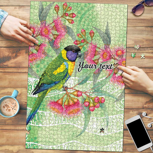 Australian Rainbow Lorikeet and Eucalyptus Puzzle Spirit of Aussie Aboriginal Dot Art - Aussie Hoodie