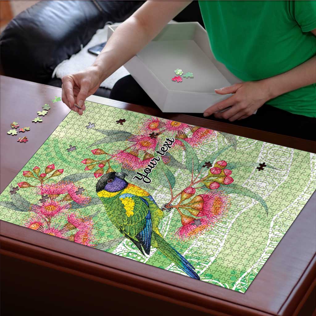 Australian Rainbow Lorikeet and Eucalyptus Puzzle Spirit of Aussie Aboriginal Dot Art - Aussie Hoodie
