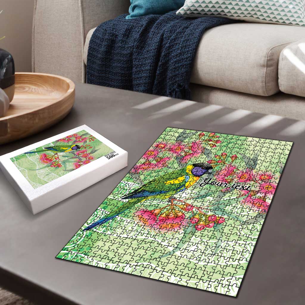 Australian Rainbow Lorikeet and Eucalyptus Puzzle Spirit of Aussie Aboriginal Dot Art - Aussie Hoodie
