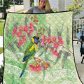 Australian Rainbow Lorikeet and Eucalyptus Quilt Spirit of Aussie Aboriginal Dot Art - Aussie Hoodie