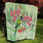 Australian Rainbow Lorikeet and Eucalyptus Quilt Spirit of Aussie Aboriginal Dot Art - Aussie Hoodie