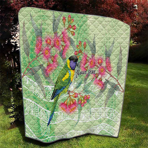 Australian Rainbow Lorikeet and Eucalyptus Quilt Spirit of Aussie Aboriginal Dot Art - Aussie Hoodie