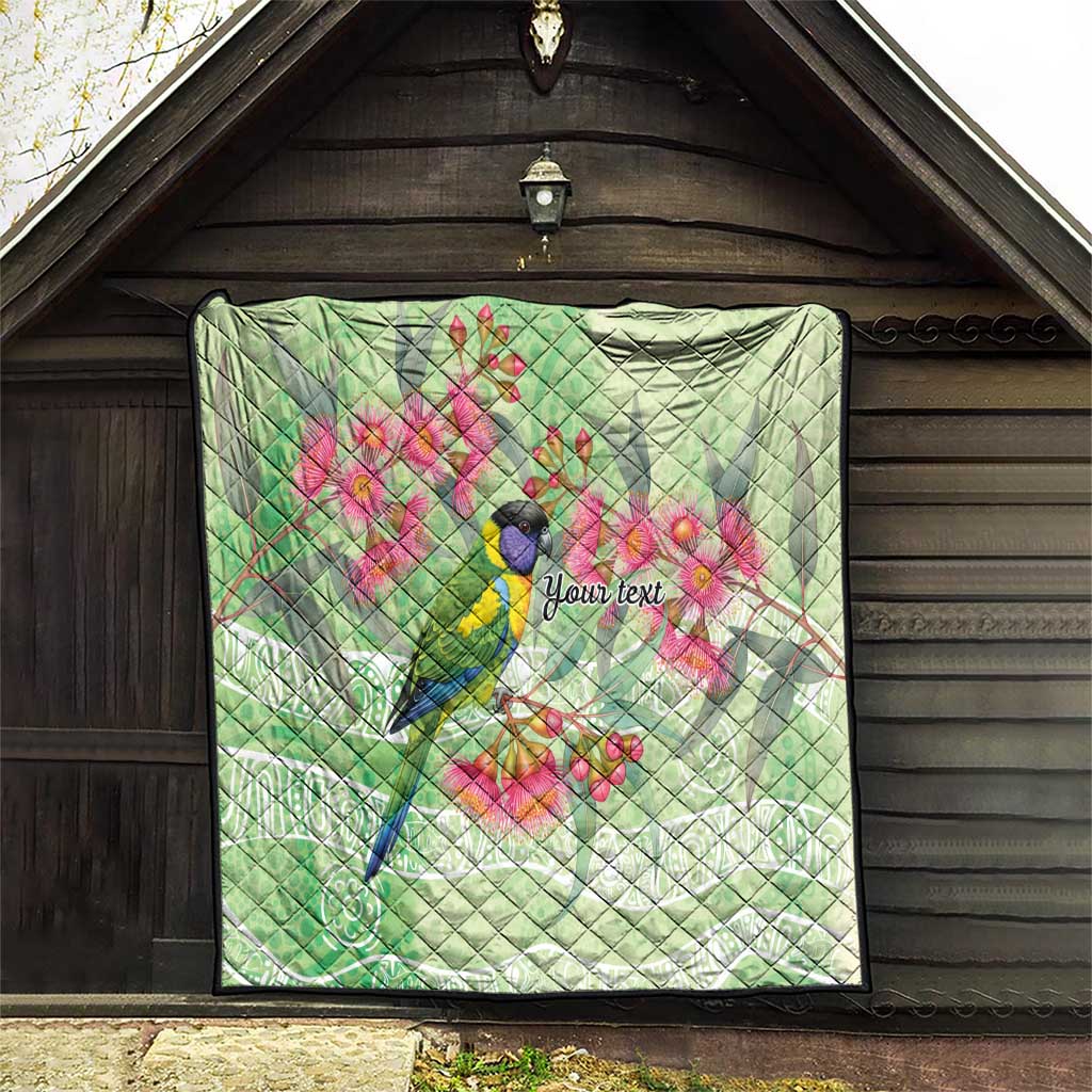 Australian Rainbow Lorikeet and Eucalyptus Quilt Spirit of Aussie Aboriginal Dot Art - Aussie Hoodie