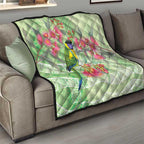 Australian Rainbow Lorikeet and Eucalyptus Quilt Spirit of Aussie Aboriginal Dot Art - Aussie Hoodie