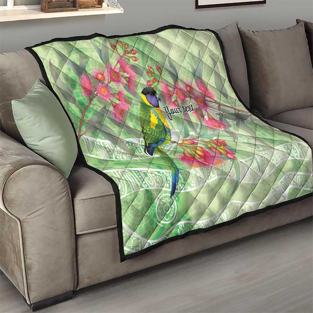 Australian Rainbow Lorikeet and Eucalyptus Quilt Spirit of Aussie Aboriginal Dot Art - Aussie Hoodie