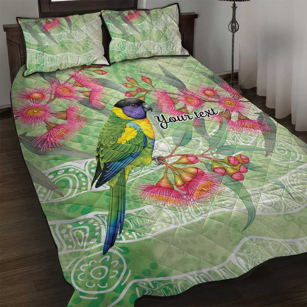 Australian Rainbow Lorikeet and Eucalyptus Quilt Bed Set Spirit of Aussie Aboriginal Dot Art - Aussie Hoodie