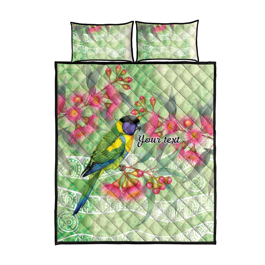 Australian Rainbow Lorikeet and Eucalyptus Quilt Bed Set Spirit of Aussie Aboriginal Dot Art - Aussie Hoodie