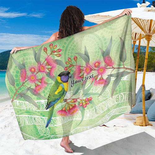 Australian Rainbow Lorikeet and Eucalyptus Sarong Spirit of Aussie Aboriginal Dot Art - Aussie Hoodie