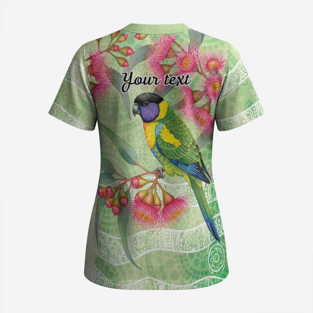 Australian Rainbow Lorikeet and Eucalyptus Scrub Top Spirit of Aussie Aboriginal Dot Art - Aussie Hoodie