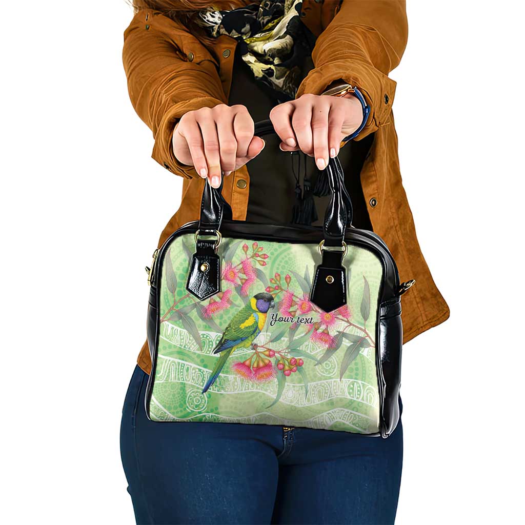Australian Rainbow Lorikeet and Eucalyptus Shoulder Handbag Spirit of Aussie Aboriginal Dot Art - Aussie Hoodie