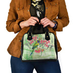 Australian Rainbow Lorikeet and Eucalyptus Shoulder Handbag Spirit of Aussie Aboriginal Dot Art - Aussie Hoodie