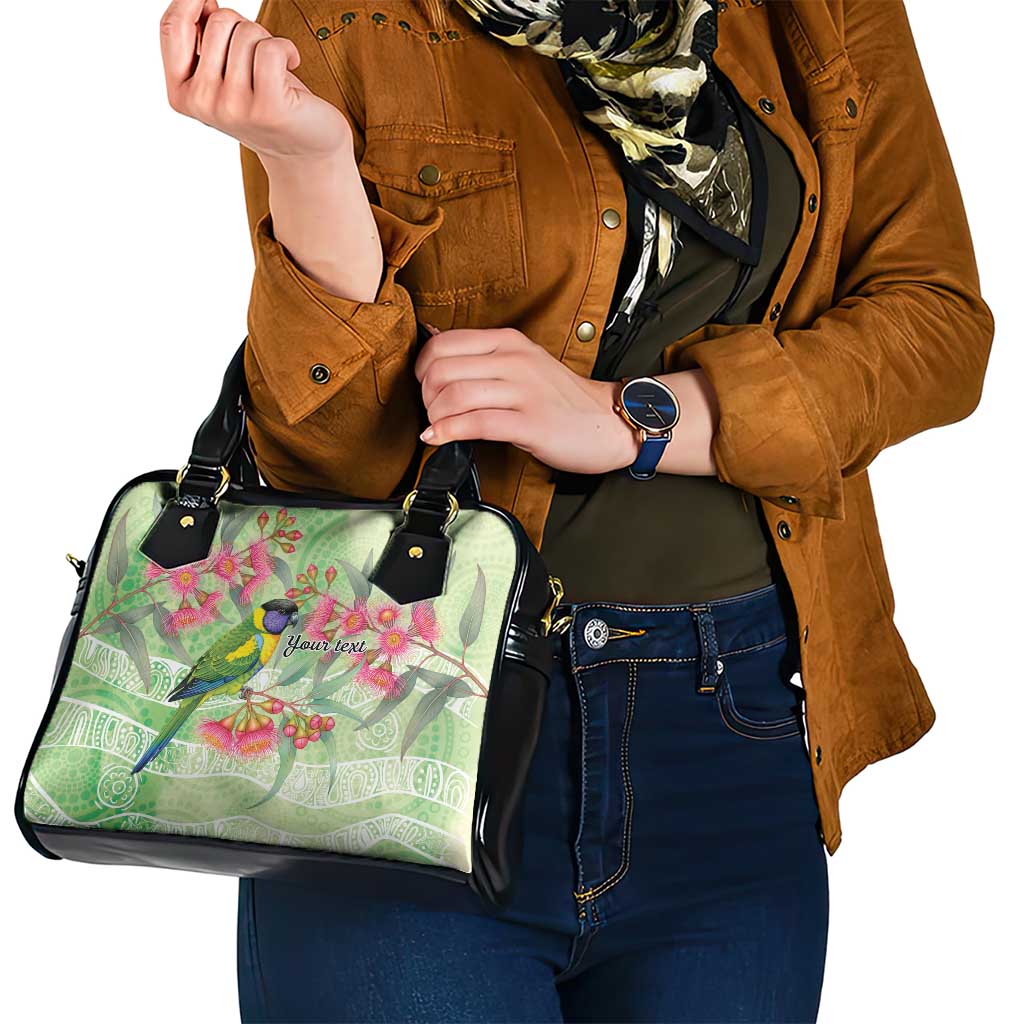 Australian Rainbow Lorikeet and Eucalyptus Shoulder Handbag Spirit of Aussie Aboriginal Dot Art - Aussie Hoodie