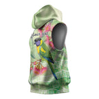 Australian Rainbow Lorikeet and Eucalyptus Sleeveless Hoodie Spirit of Aussie Aboriginal Dot Art - Aussie Hoodie