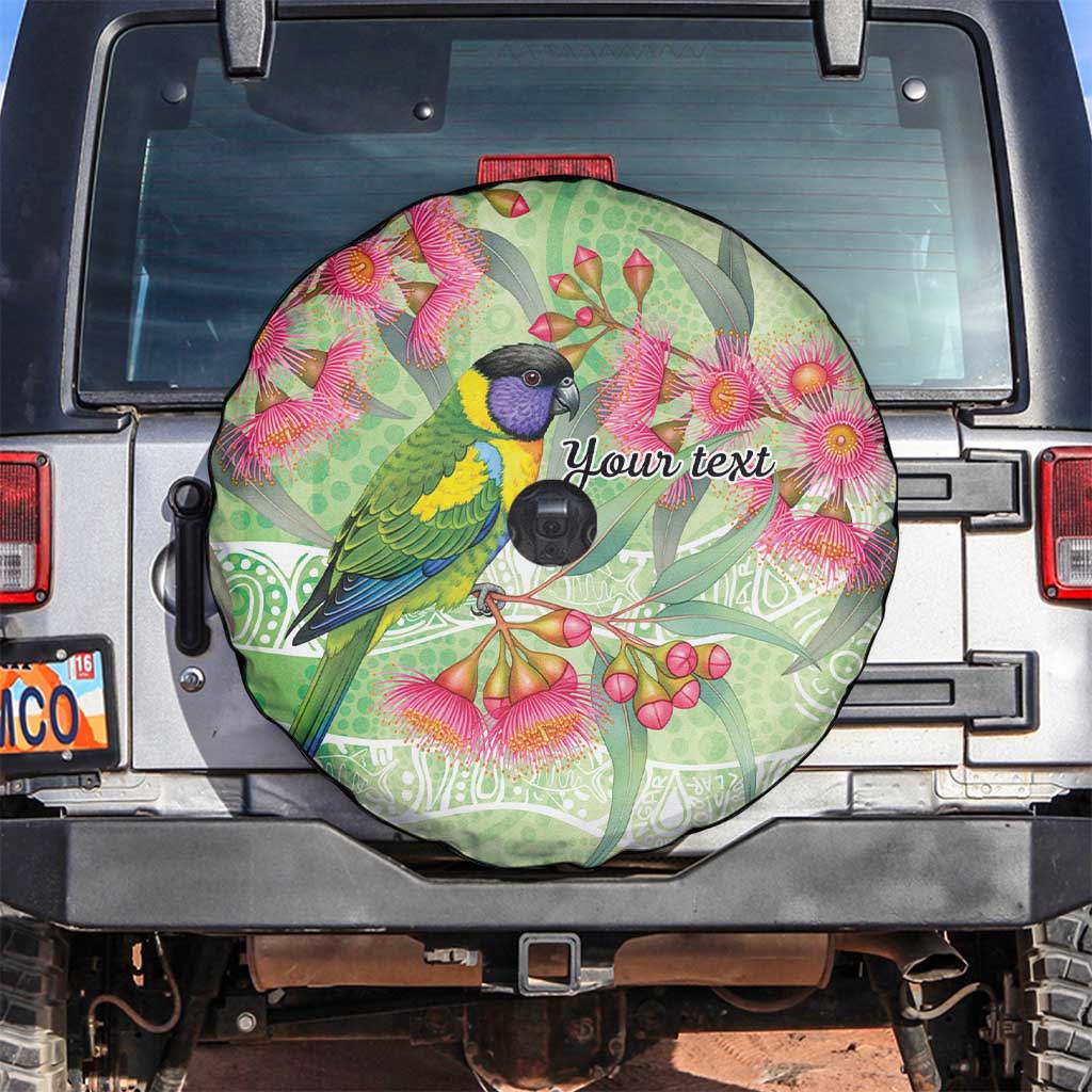 Australian Rainbow Lorikeet and Eucalyptus Spare Tire Cover Spirit of Aussie Aboriginal Dot Art - Aussie Hoodie