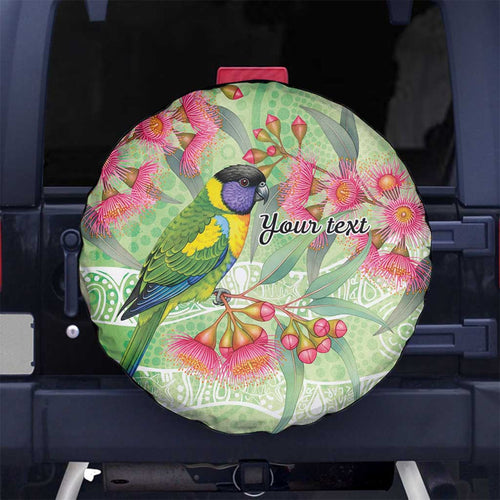 Australian Rainbow Lorikeet and Eucalyptus Spare Tire Cover Spirit of Aussie Aboriginal Dot Art - Aussie Hoodie