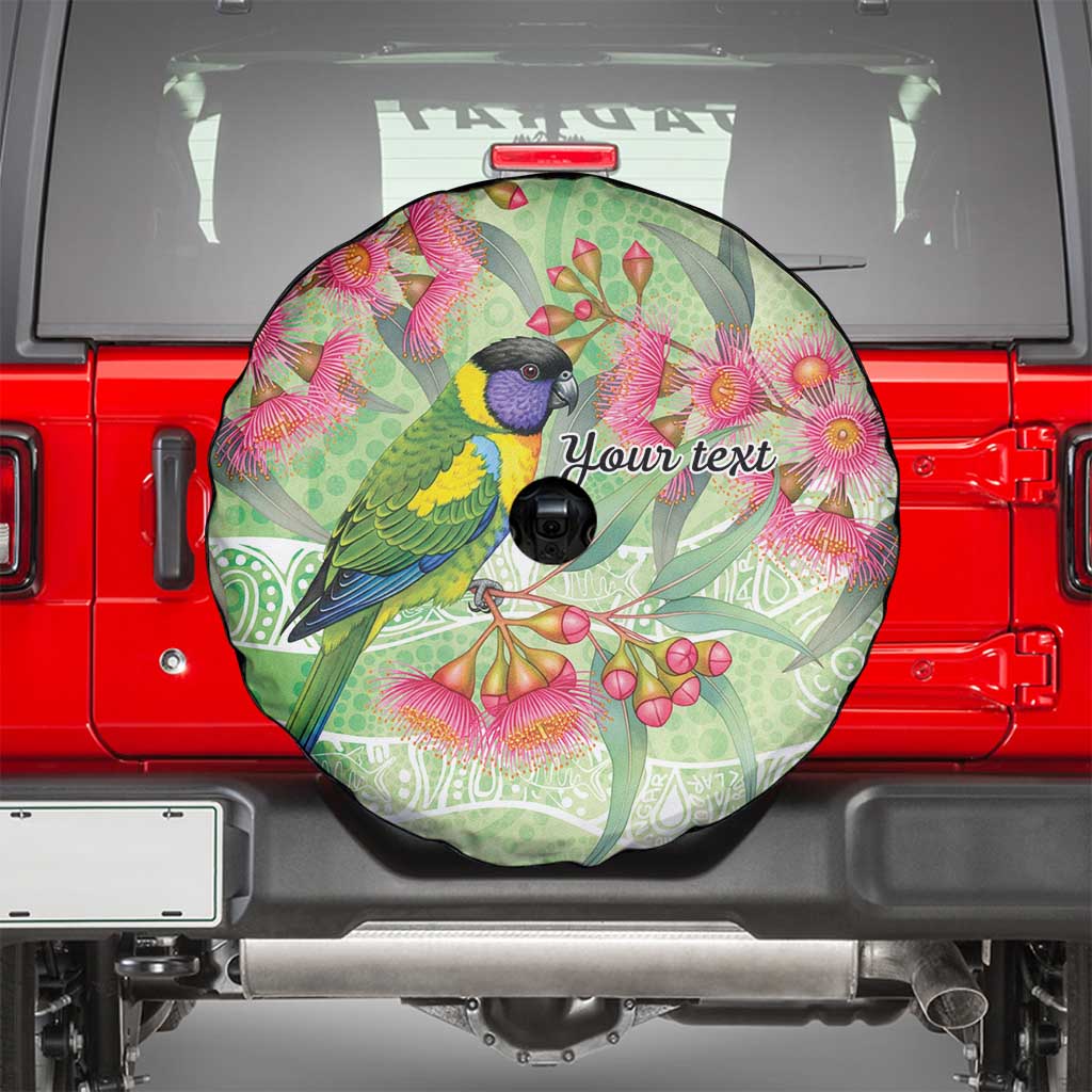 Australian Rainbow Lorikeet and Eucalyptus Spare Tire Cover Spirit of Aussie Aboriginal Dot Art - Aussie Hoodie