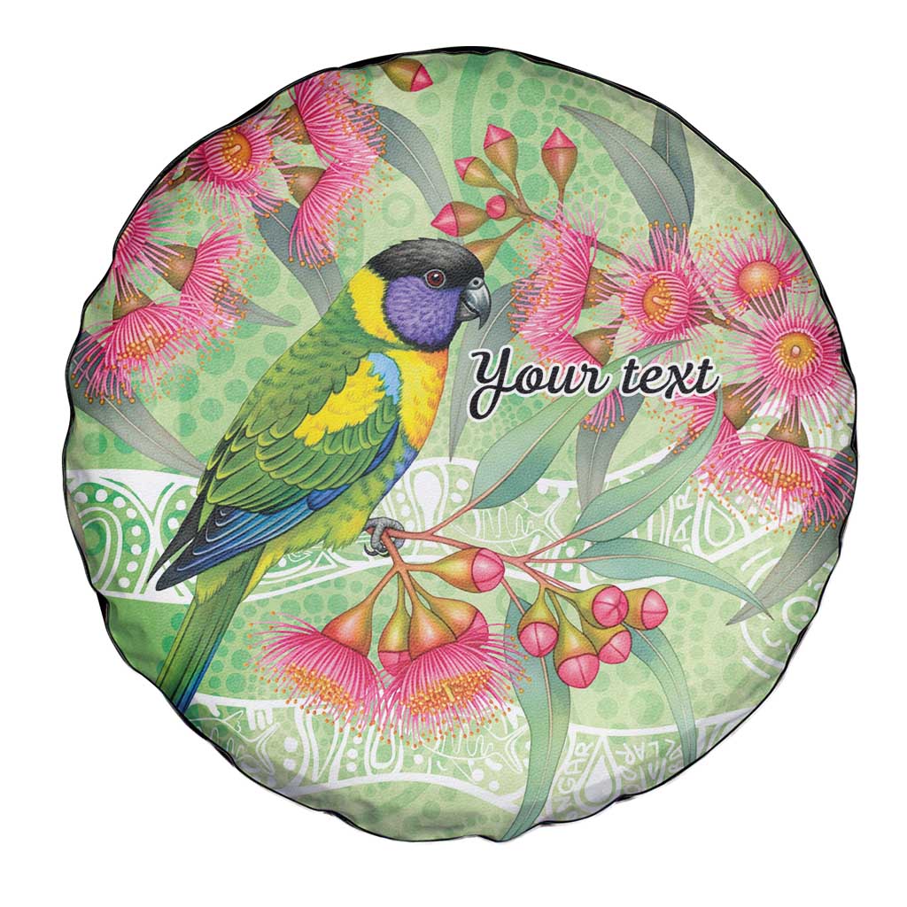 Australian Rainbow Lorikeet and Eucalyptus Spare Tire Cover Spirit of Aussie Aboriginal Dot Art - Aussie Hoodie