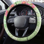 Australian Rainbow Lorikeet and Eucalyptus Steering Wheel Cover Spirit of Aussie Aboriginal Dot Art - Aussie Hoodie