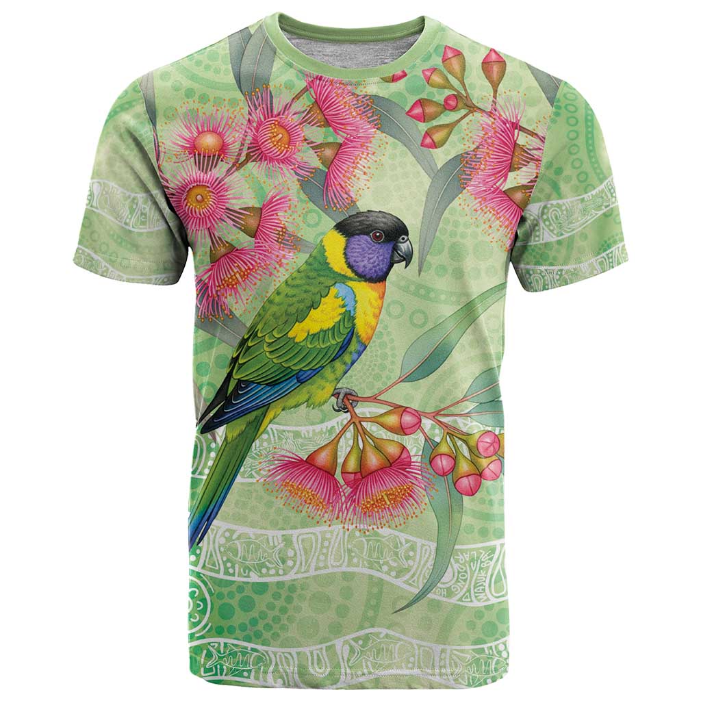 Australian Rainbow Lorikeet and Eucalyptus T Shirt Spirit of Aussie Aboriginal Dot Art - Aussie Hoodie
