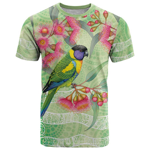 Australian Rainbow Lorikeet and Eucalyptus T Shirt Spirit of Aussie Aboriginal Dot Art - Aussie Hoodie