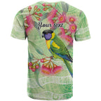 Australian Rainbow Lorikeet and Eucalyptus T Shirt Spirit of Aussie Aboriginal Dot Art - Aussie Hoodie