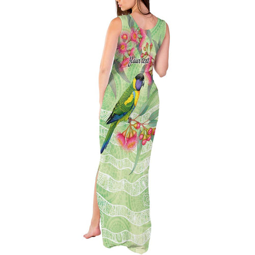 Australian Rainbow Lorikeet and Eucalyptus Tank Maxi Dress Spirit of Aussie Aboriginal Dot Art - Aussie Hoodie