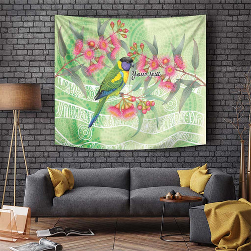 Australian Rainbow Lorikeet and Eucalyptus Tapestry Spirit of Aussie Aboriginal Dot Art - Aussie Hoodie